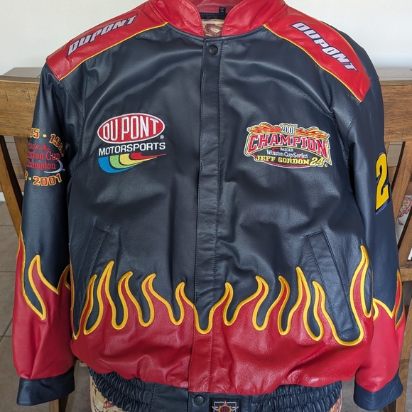 Jeff Gordon DuPont Motorsports Champion Leather Jacket